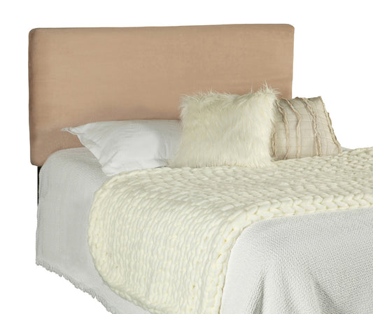 Gigi Twin Size Ultra Plush Faux Fur Headboard in Blush