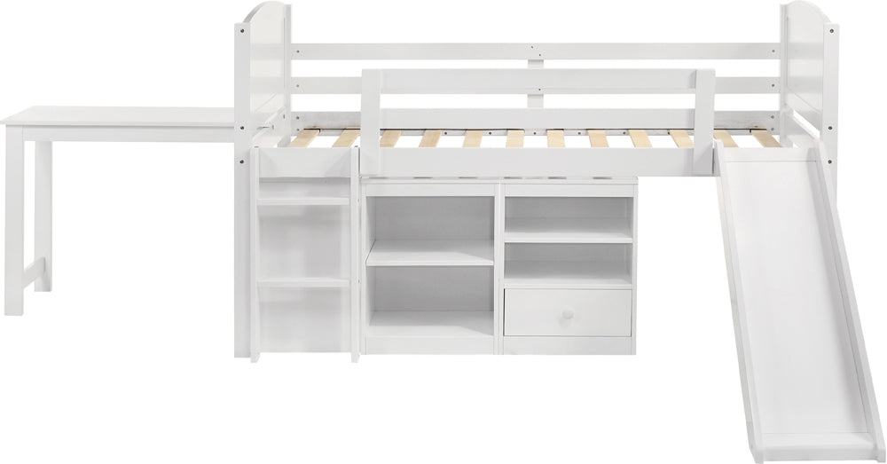 Millie Twin Workstation Loft Bed White