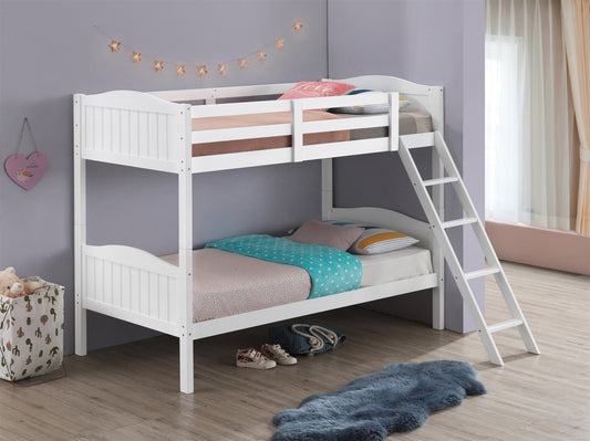 Littleton II Twin over Twin Bunk Bed in White