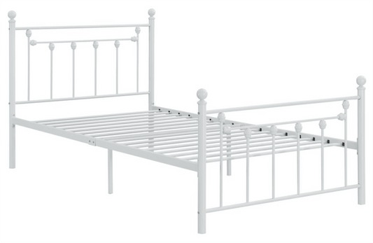 Canon Classic White Metal Platform Bed