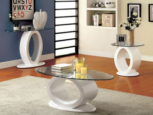 Lodia White High Gloss Sofa Table