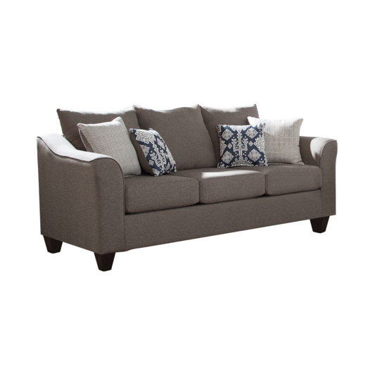 Salizar Transitional Flared Arm Sofa Grey