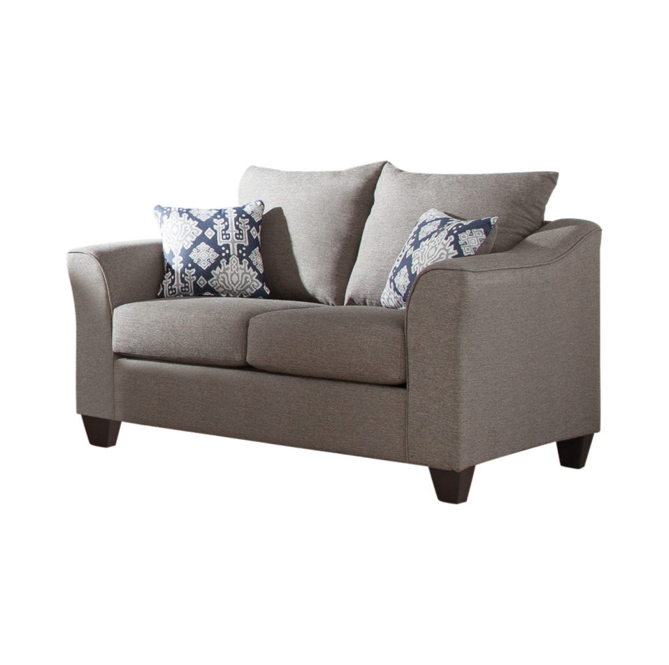 Salizar Transitional Flared Arm Sofa Grey