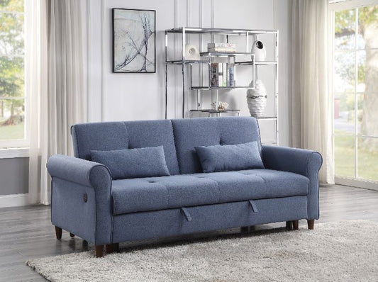 Nichelle Sleeper Sofa in Blue Fabric