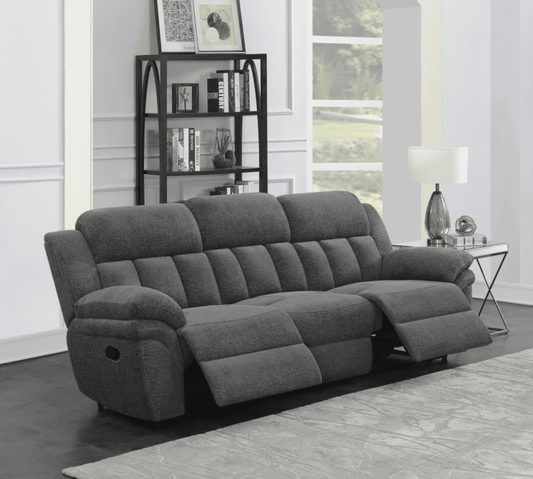 Bahrain Upholstered Motion Sofa - Charcoal