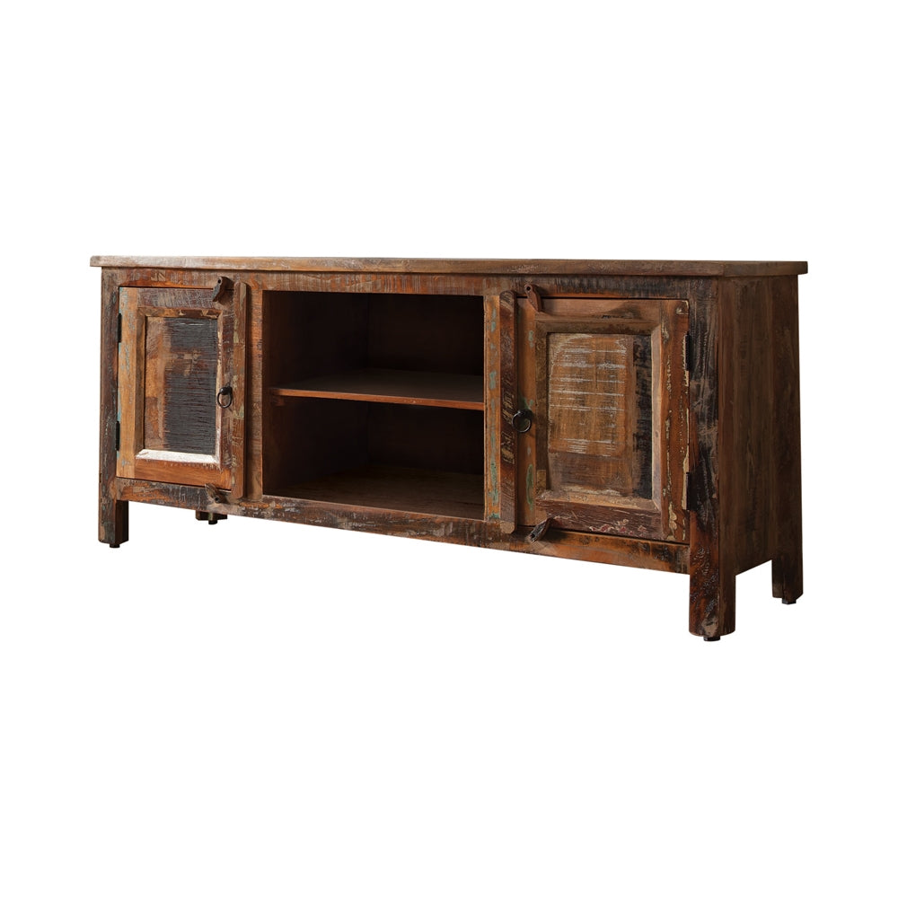 Jessa-May Reclaimed Wood TV Console - Hand Crafted in India