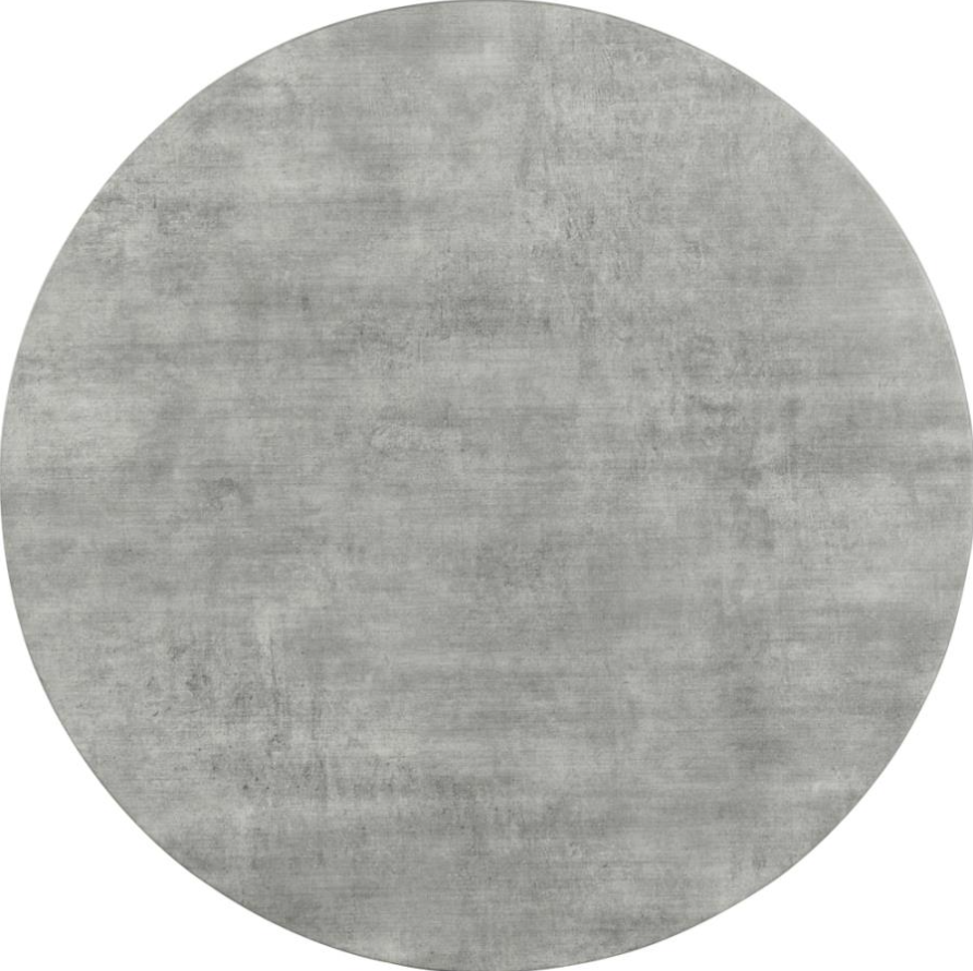 Hadi Round Coffee Table with Hairpin Legs Cement and Gunmetal