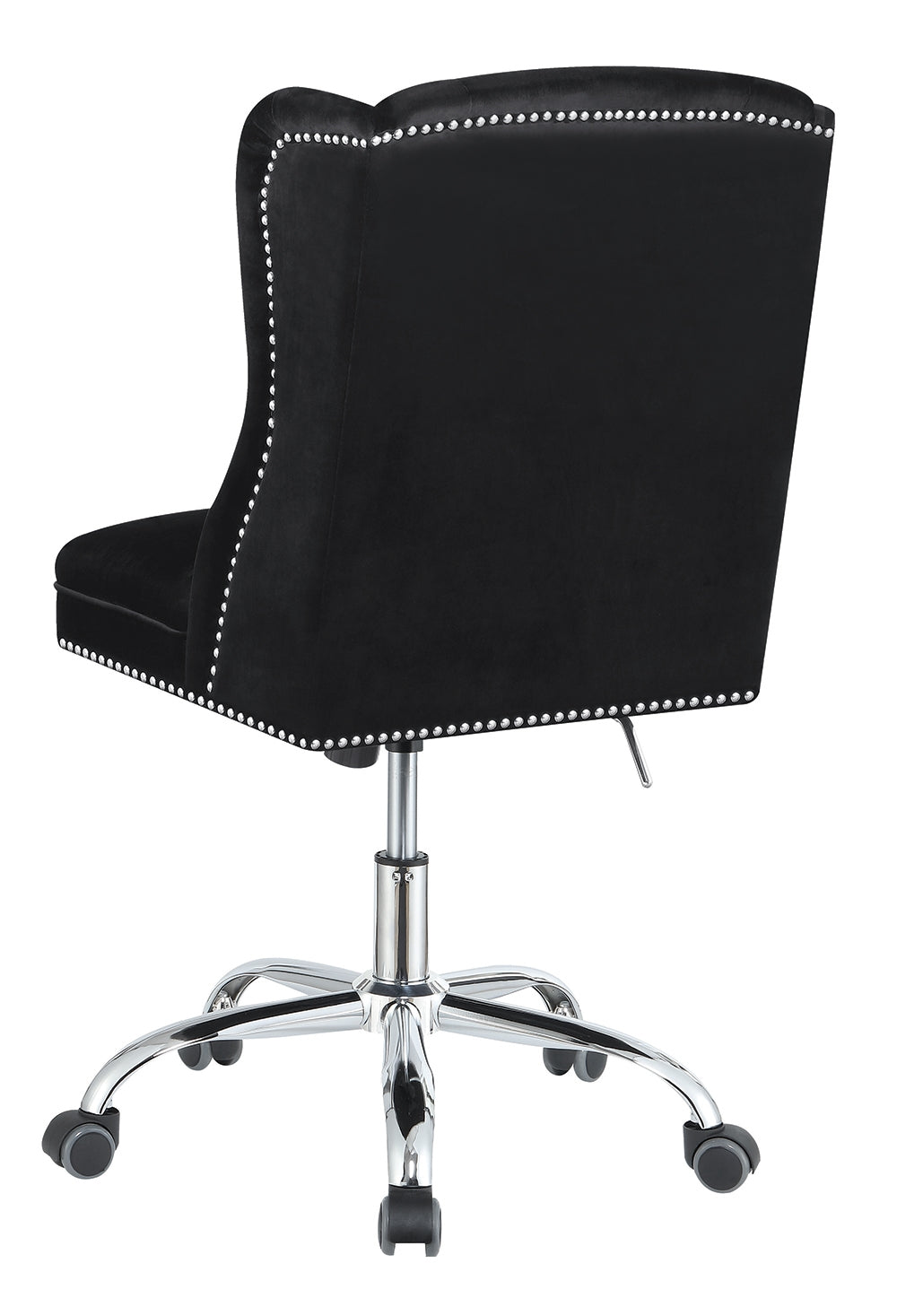 Axel Black Velvet Tufted Office Chair