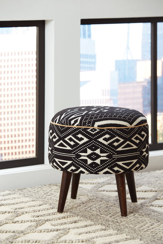 Jaki Woven Cotton Ottoman- Hand Crafted in India