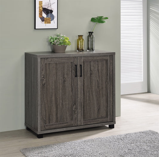 Weathered Gray Finish Accent Cabinet - Coaster 951046