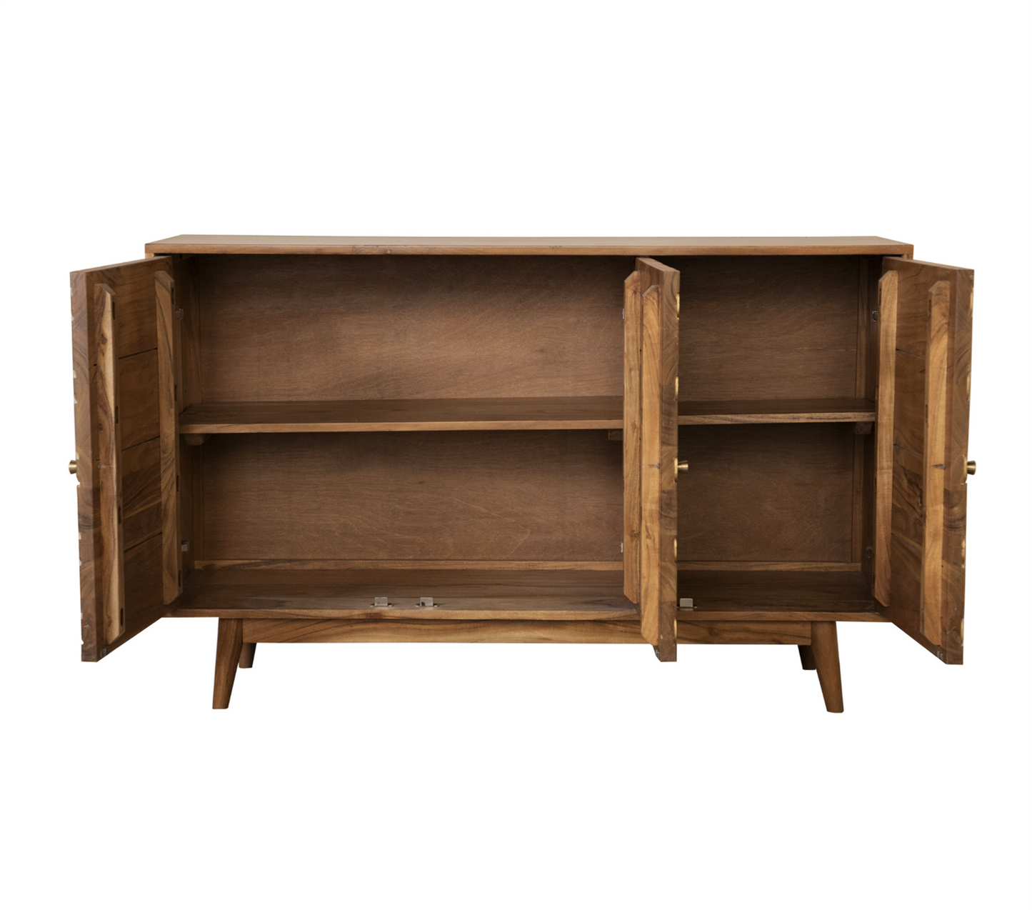 Gold Mermaid Pattern Accent Cabinet