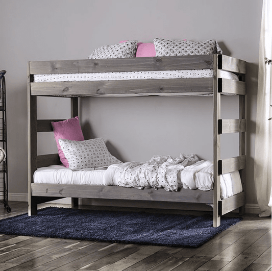 Arlette Solid Pine Twin-Twin Bunk Bed