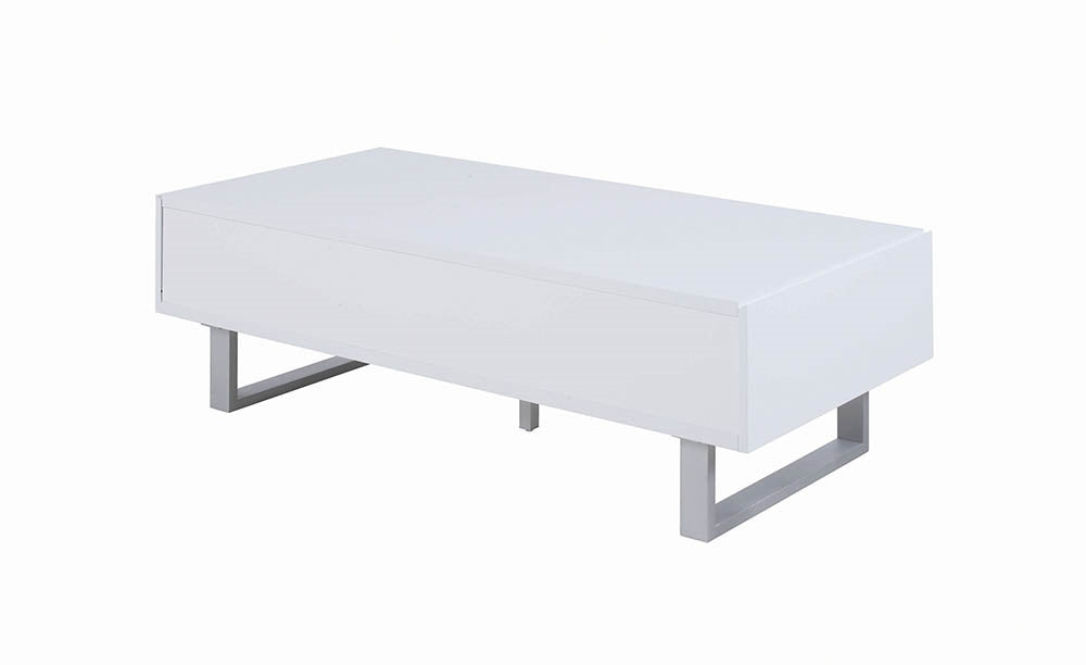 Ailah Modern High Gloss Coffee Table with Storage
