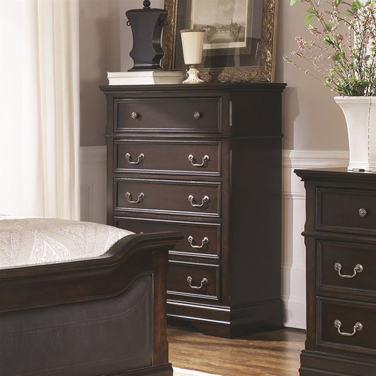 Carlsbad 5-Drawer Cappuccino Finish Chest