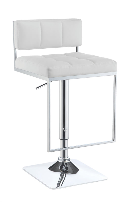 Hunter Modern Adjustable Leatherette Bar Stool with Footrest