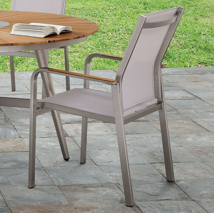 Arshana Aluminum Frame Patio Arm Chair - Set of 4