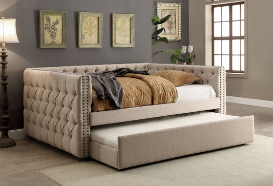 Suzanna Tuxedo Style Twin Daybed W- Optional Trundle