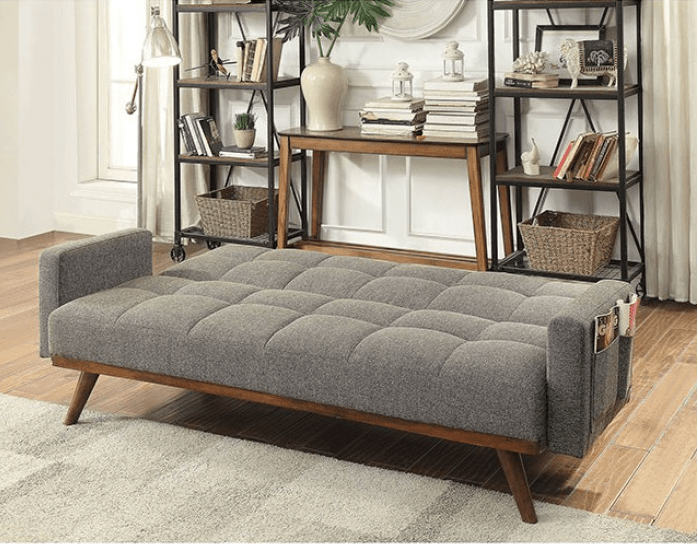 Nettie Mid-Century Modern Futon Sofa