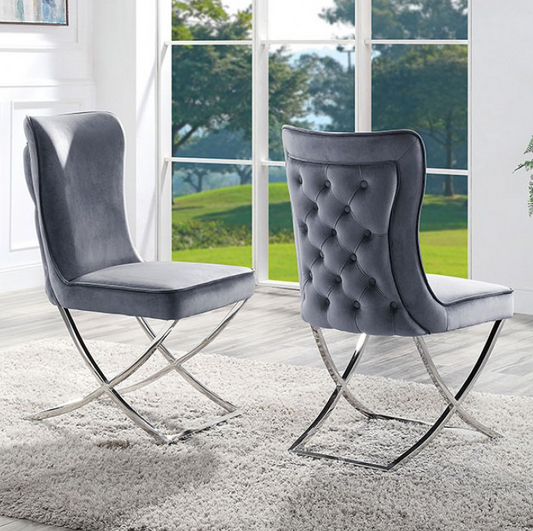 Wadenswil Velvet Side Chair - 2 Chairs