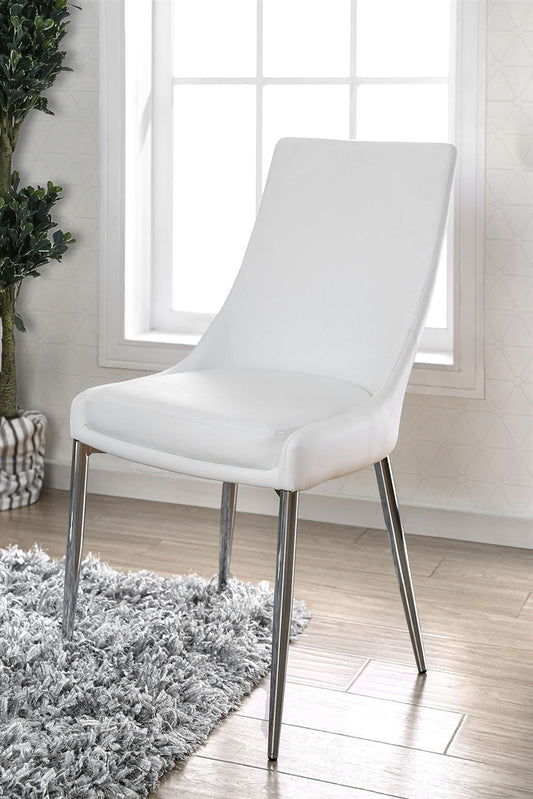 Izzy Modern White Dining Chair Set of 2