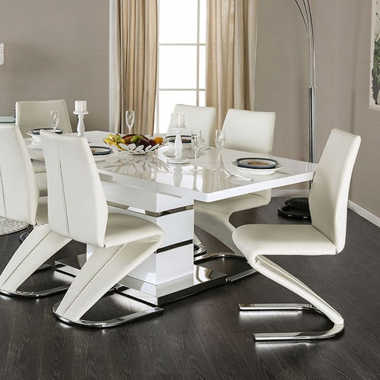 Midvale Ultra Contemporary High Gloss 5 Piece Dining Set