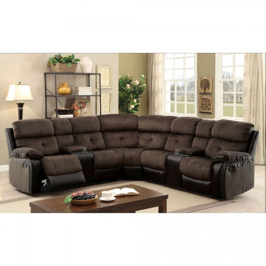 Hadley II Transitional Sectional Sofa w- 2 Consoles