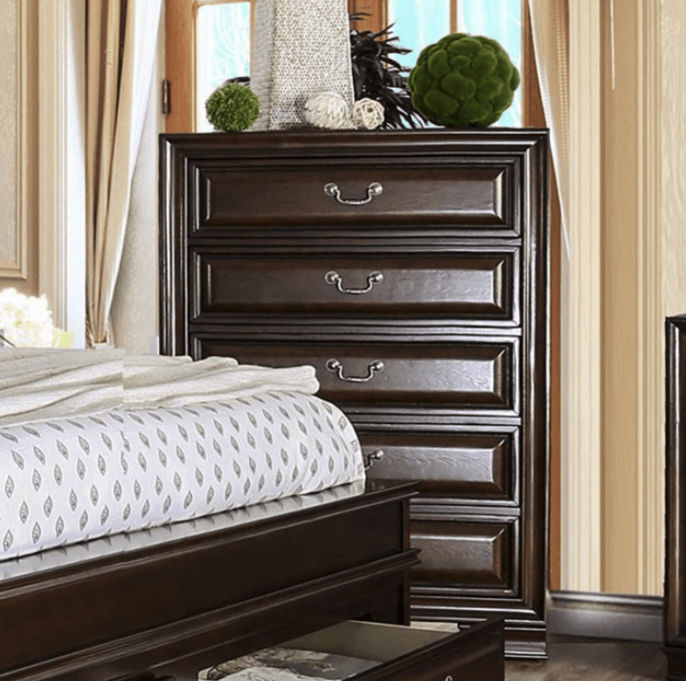 Brandt Chest (Brown Cherry) - Furniture of America Brandt Chest (Brown Cherry) - Furniture of America