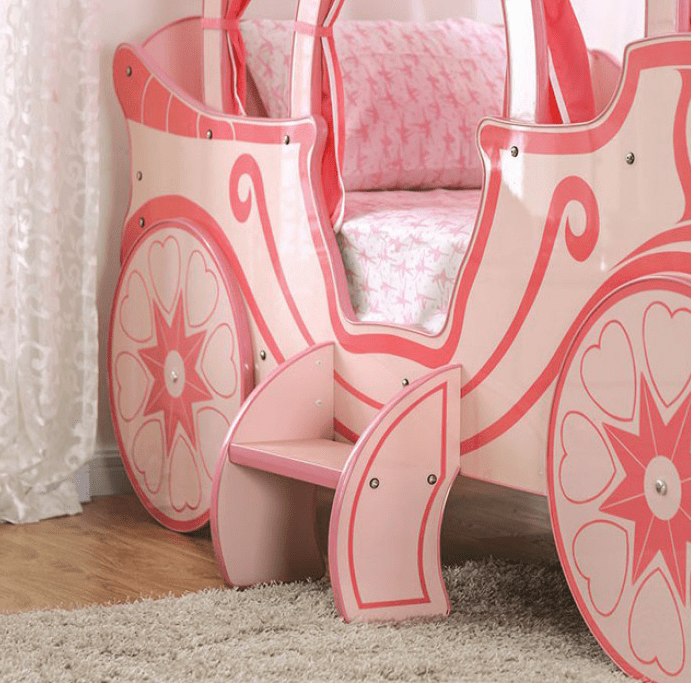 Arianna Little Princess Twin Carriage Bed