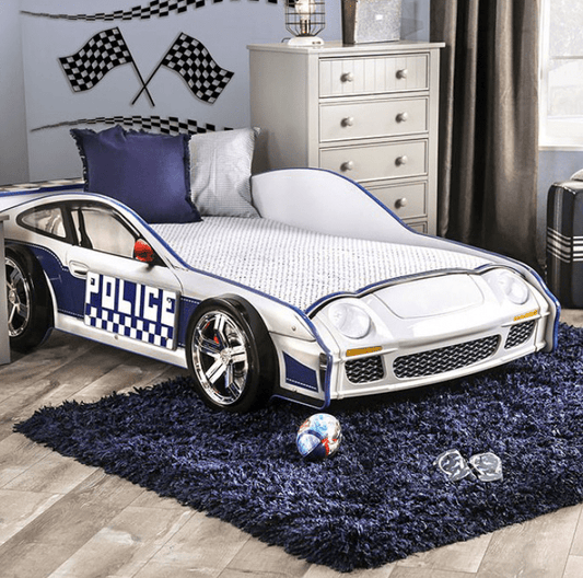 Poe Poe Police Racer Twin Bed