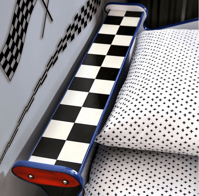 Poe Poe Police Racer Twin Bed