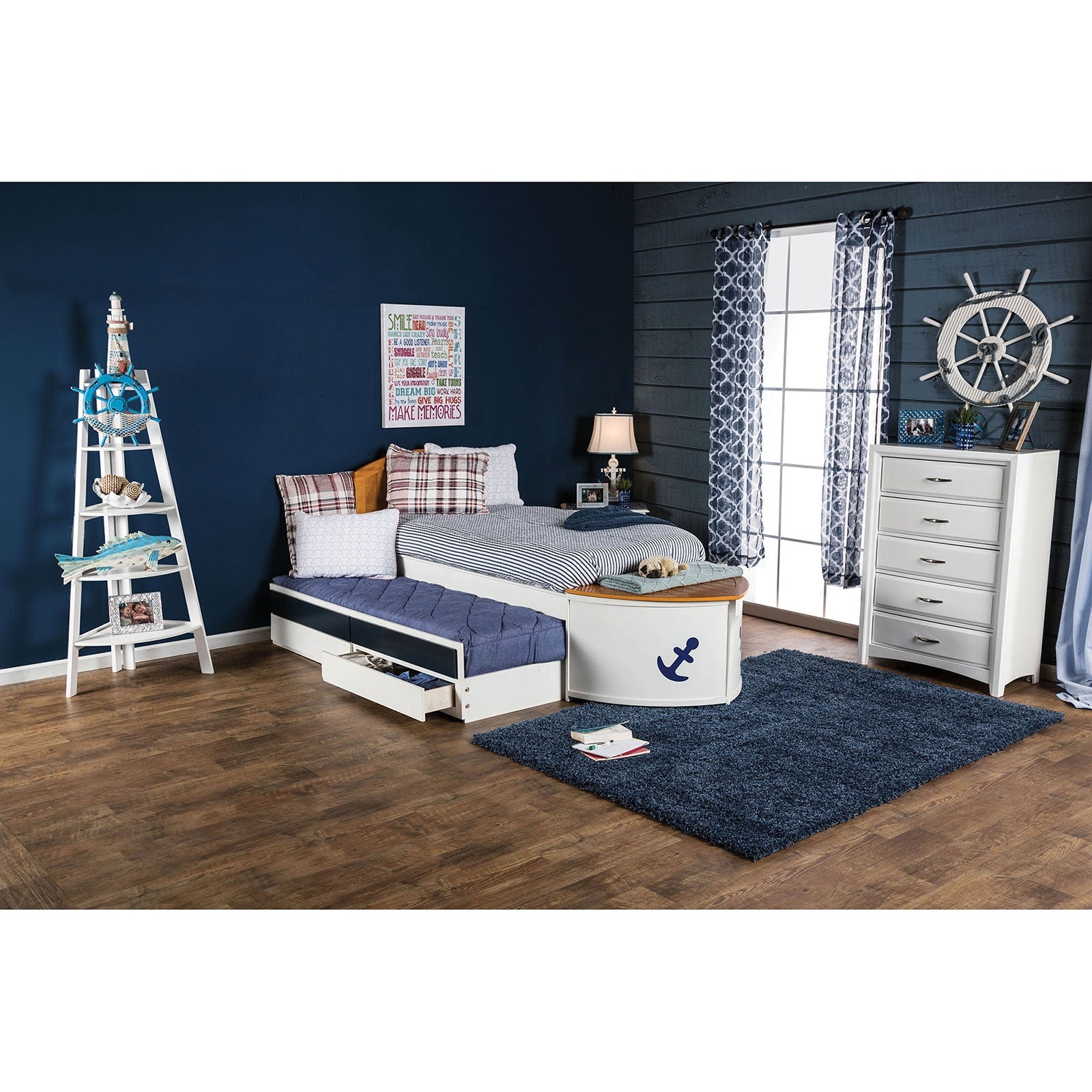 The Voyager Captains Bed with Storage Trundle