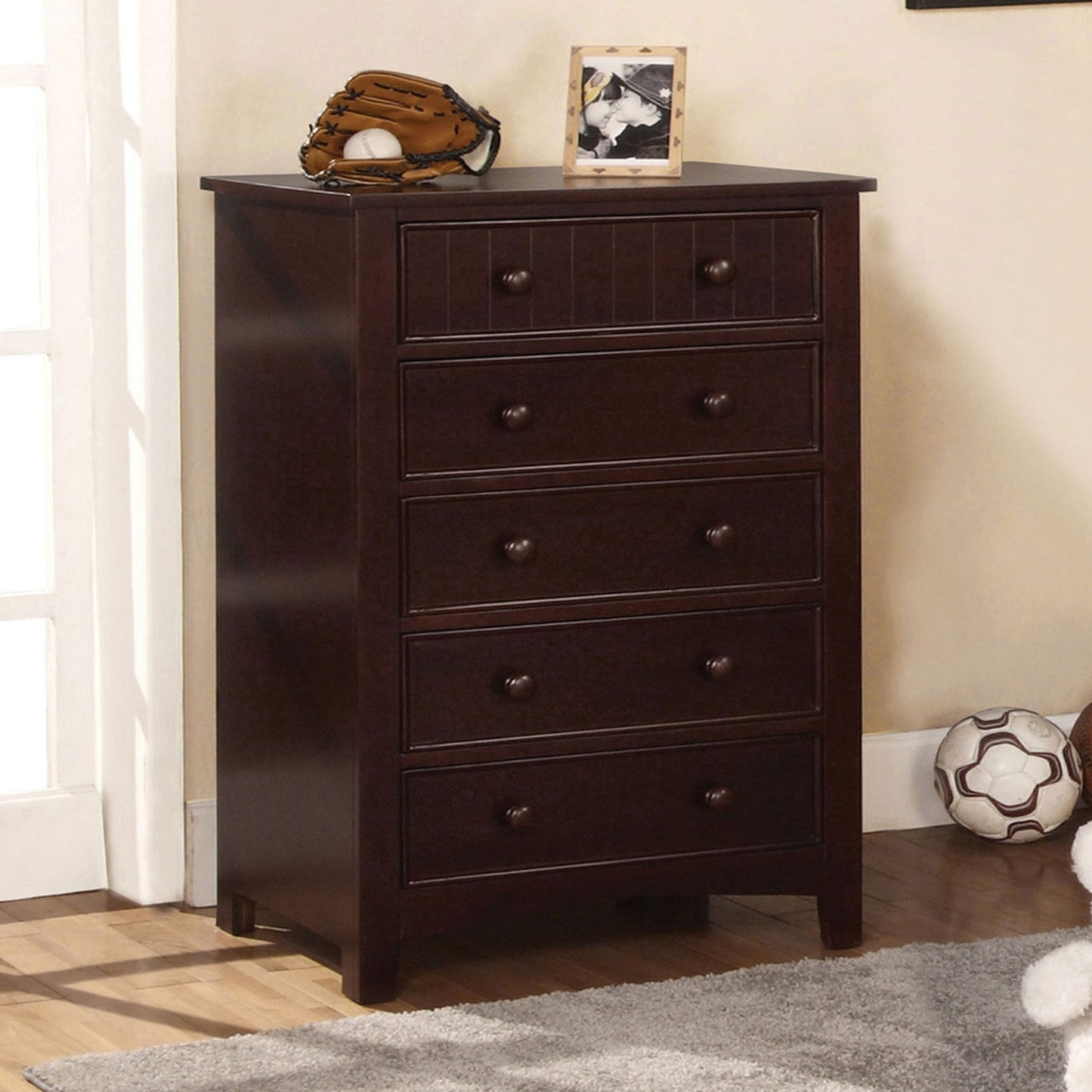 Omnus Espresso Finish 5-Drawer Youth Chest