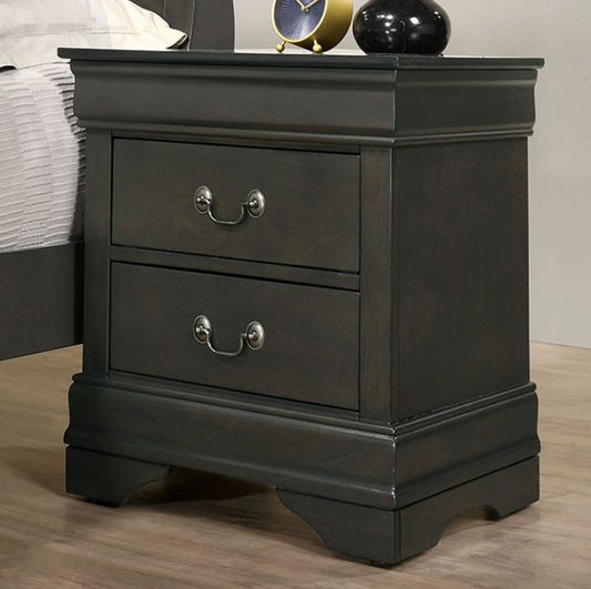 Marx Louis Philippe Nightstand in Gray
