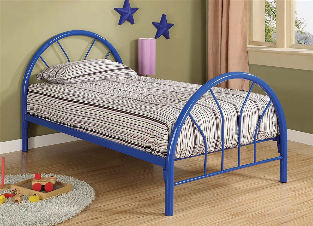 Jasper Bright Blue Twin Platform Bed