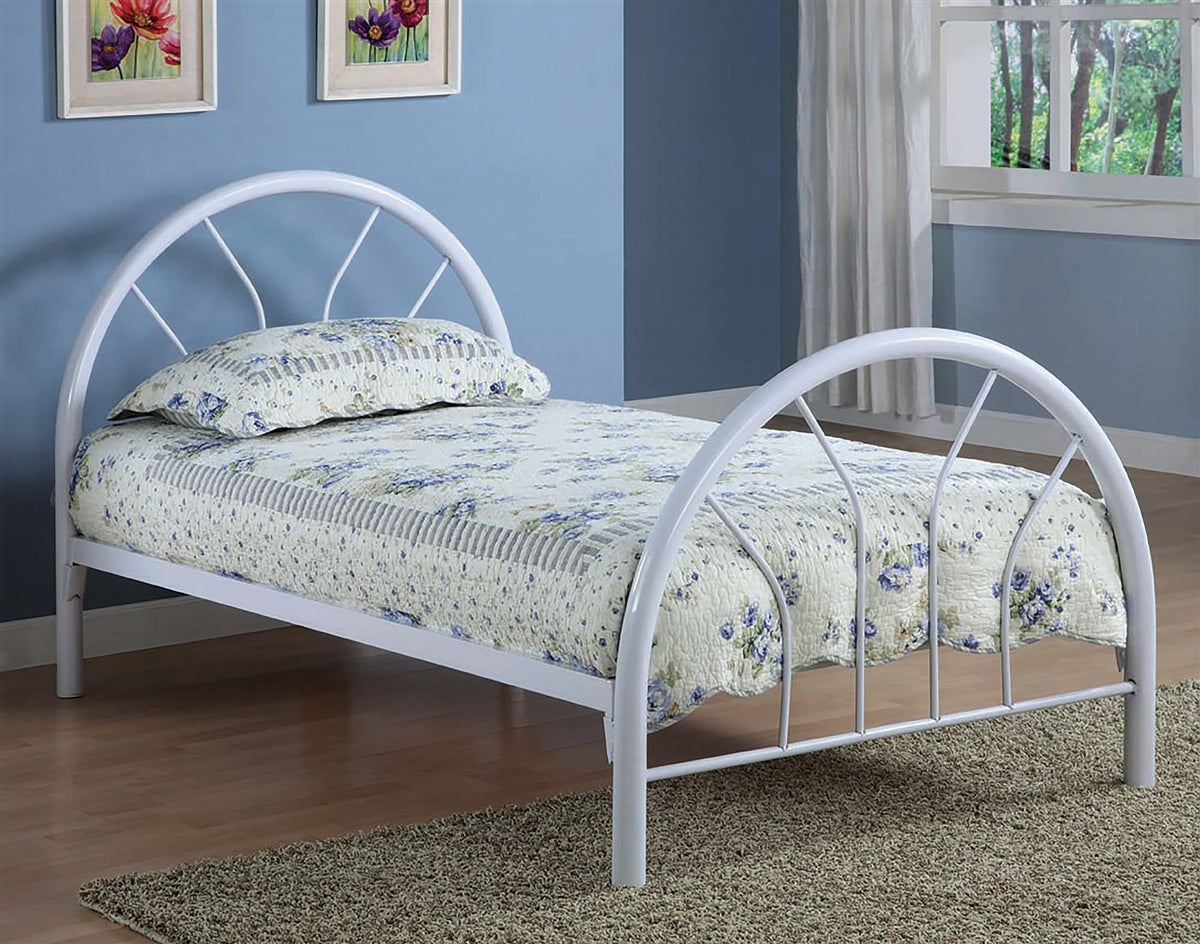 Jasper Bright White Twin Platform Bed