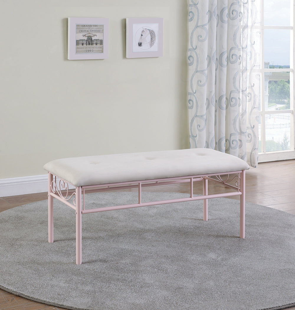 Shirlee Pink Bench