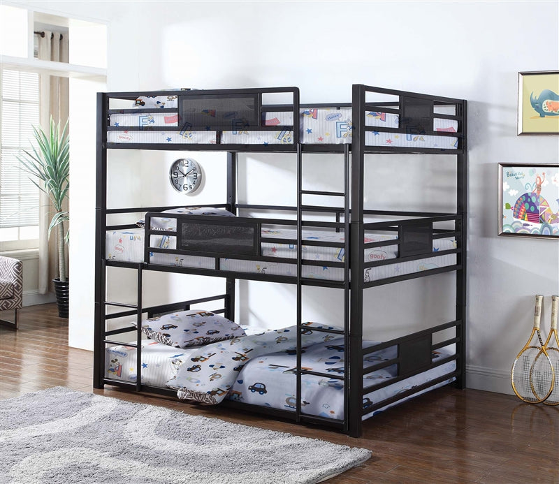 Lexie Twin-Twin-Twin Triple Bunk Bed