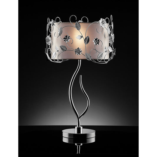 Elva Floral Glam Table Lamp