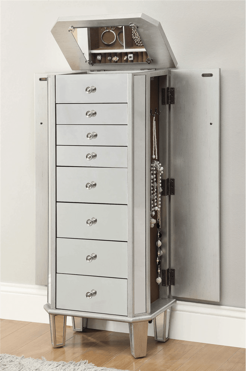 Brevan Glam Style Jewelry Armoire