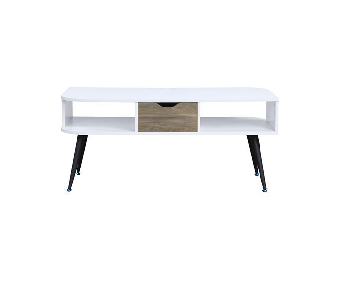 Halima C Shaped Coffee Table in Bright White