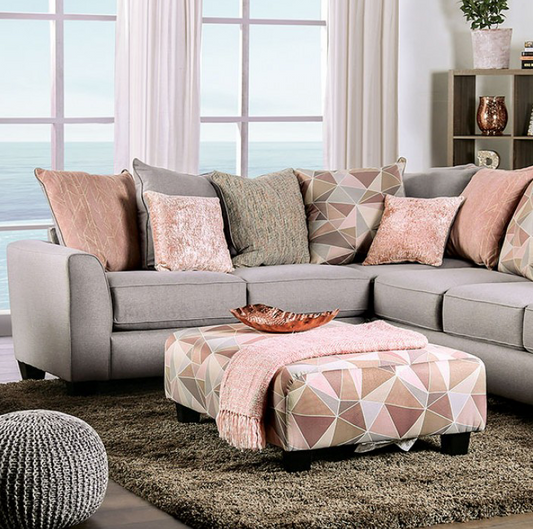 Harridan Premium Upholstered Sectional by Furniture of America