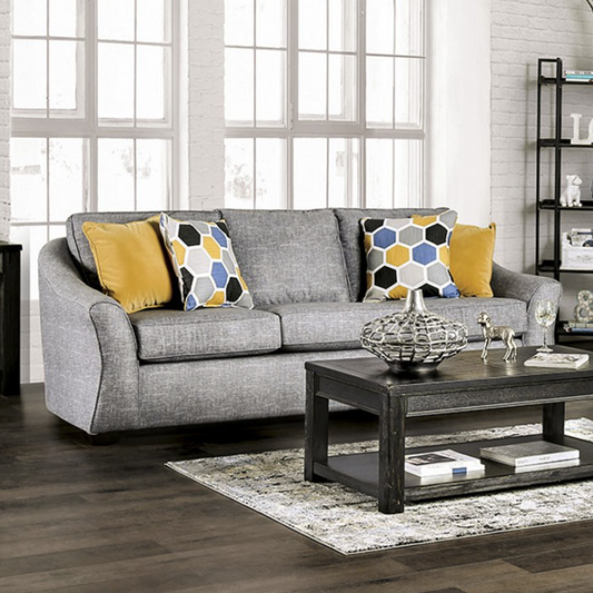 Jarrow Modern Upholstered Sofa in Gray