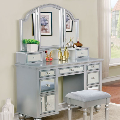 Tracy Vanity Set W- Stool