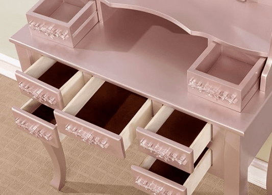 Harriet Vanity Set W- Stool