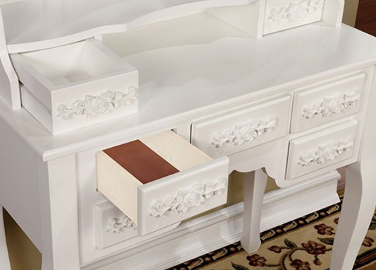 Harriet Vanity Set W- Stool