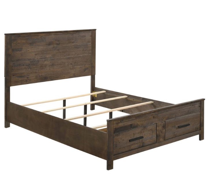 Woodmont Solid Wood King Storage Bed
