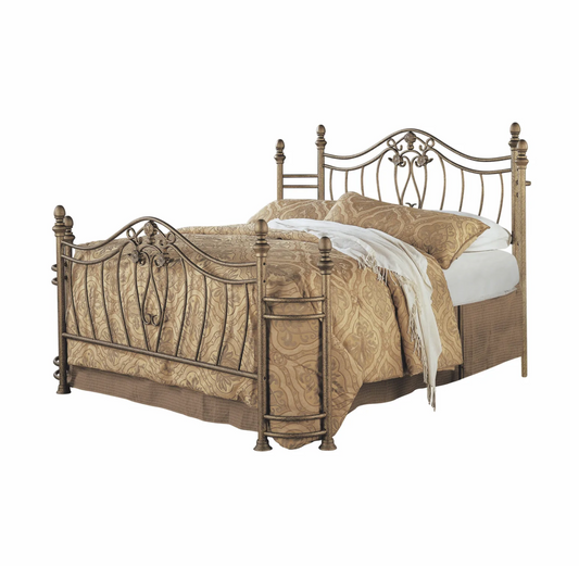 Sydney King Bed Antique Brushed Gold