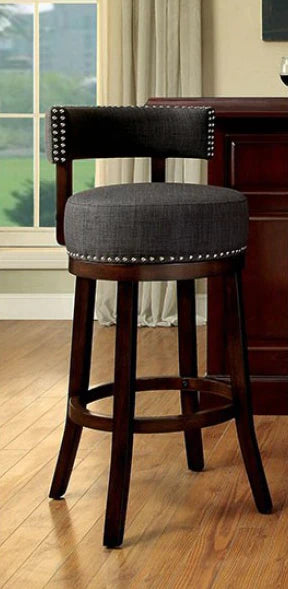 Lynsey Transitional 25" Upholstered Bar Stool Set of 2