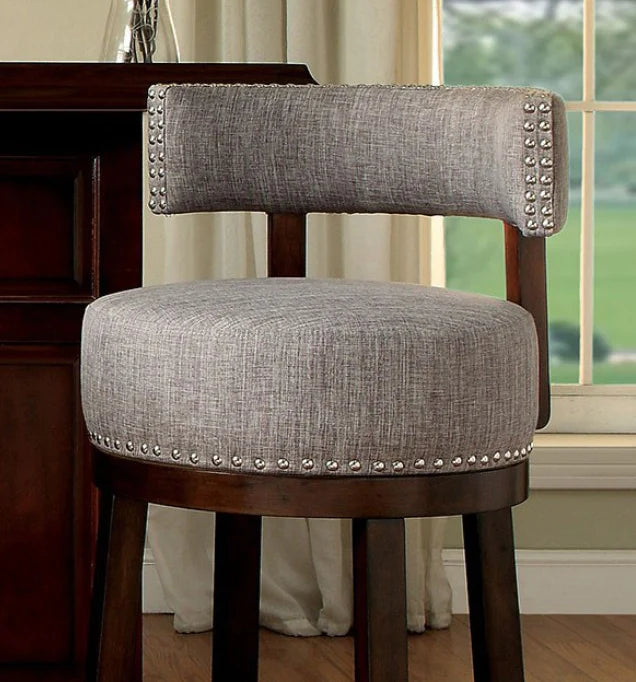 Lynsey Transitional 25" Upholstered Bar Stool Set of 2