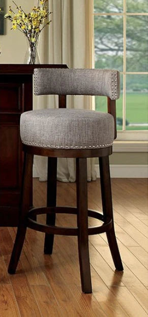 Lynsey Transitional 25" Upholstered Bar Stool Set of 2